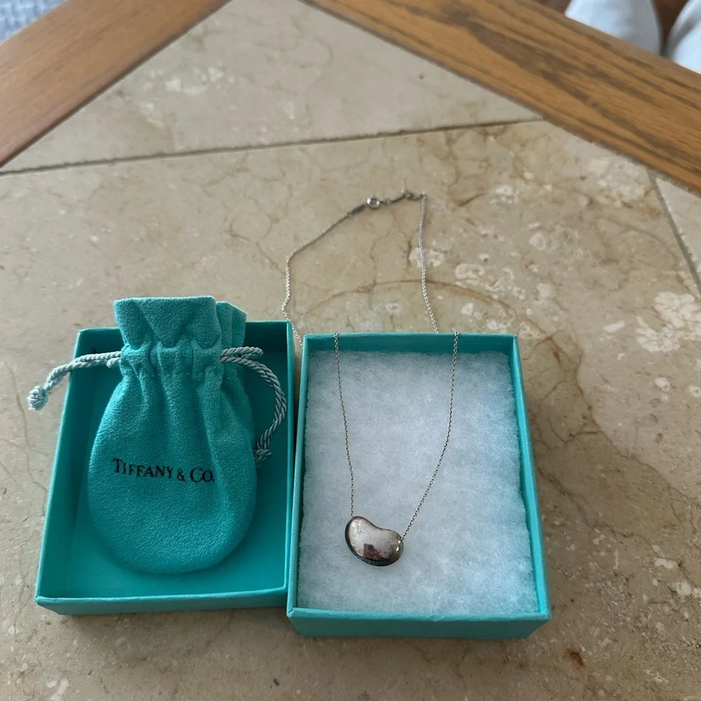 Tiffany & Co. Silver Bean Necklace - Picture 5 of 6